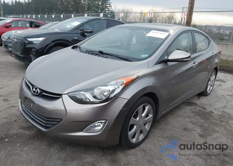 2011 Hyundai Elantra Limited z USA, uszkodzony, nr VIN 5NPDH4AE1BH012725